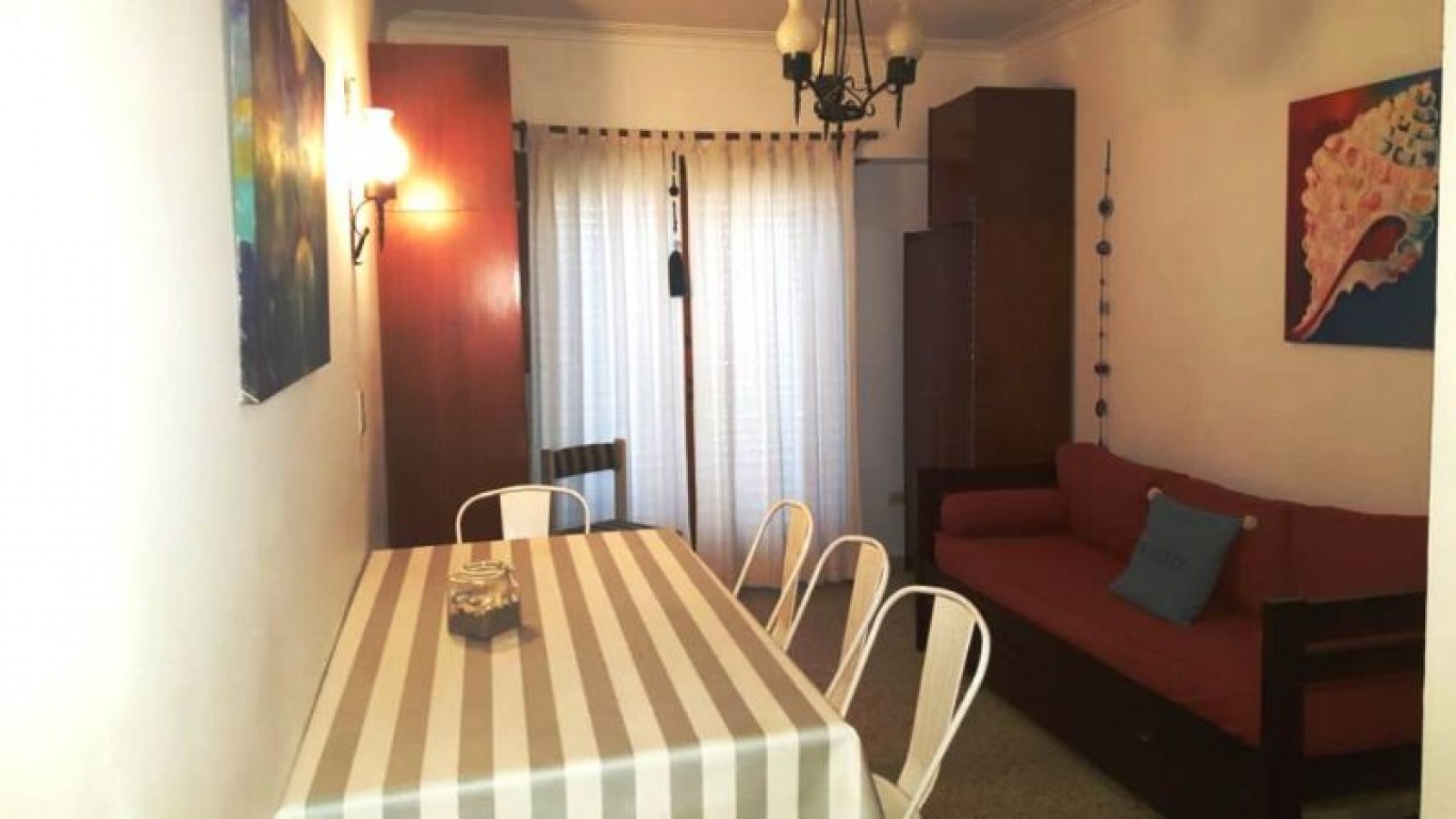 DEPARTAMENTO 2 AMB (4 PERSONAS )PISO 4 DPTO C.Todo electrico