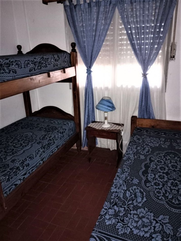 (A182)CASA 3 AMBIENTES (Apto 5 Personas).con parrilla,gas envasado.